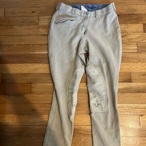 Beige Equestrian Riding Pants
